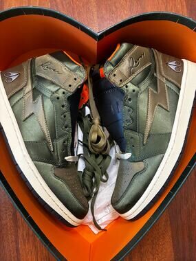 Kool Kiy Air Kiy Reves Sport 85 Hi Moose Knuckles Olive Mens Size 10 Deadstock